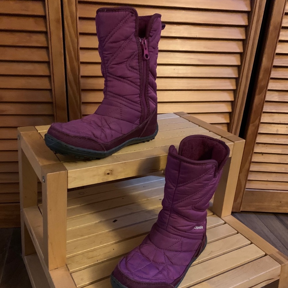 Columbia Youth Minx slip-on snow boots Size 1